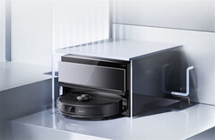 The latest Roborock P10S Pro robot vacuum cleaner has an ultra-thin smart dock. (Image source: Roborock)