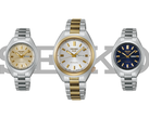 From left to right: Seiko SRE023K1, SRE024K1, and SRE021K1 (pictured) against a white background, with Seiko's logo overlaid in between. (Image source: Seiko)