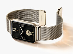 Xiaomi has officially announced the Smart Band 10 Pro. Pictured: the Gold Milanese version of the smartwatch.
