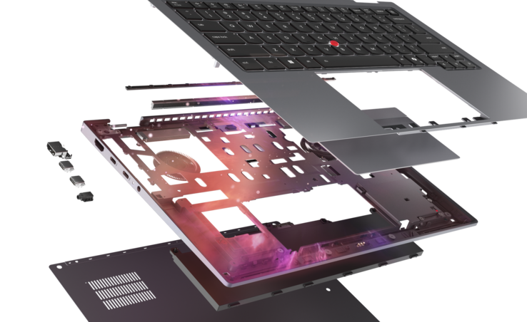 Lenovo ThinkPad X1 2-in-1 Gen 11 Aura Edition: Space Frame designs (image source: Lenovo)