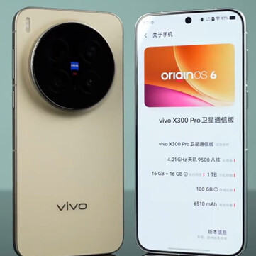 The Vivo X300 Pro. (Image source: New Evaluation Technology)