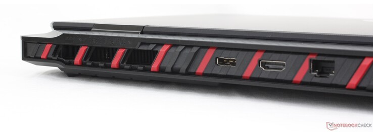 Rear: AC adapter, HDMI 2.1 (8K@60), 2.5 Gbps RJ-45