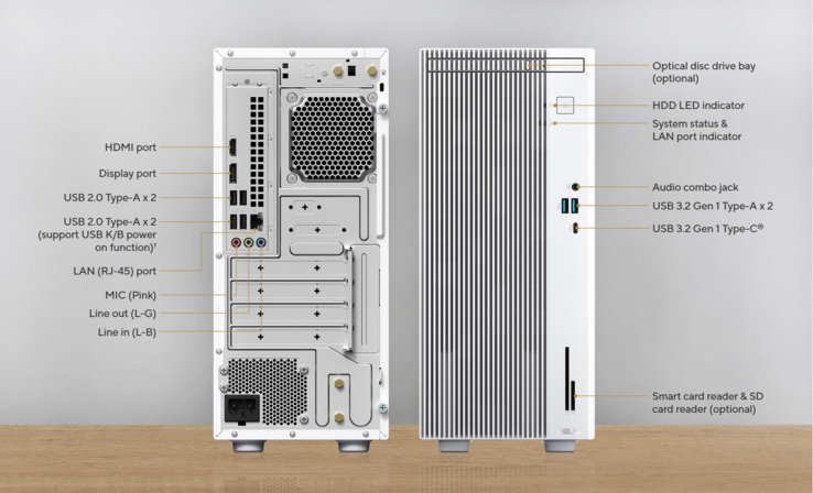 Connectivity options. (Image source: Asus)