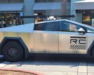 The Tesla Cybertruck prototype was spotted with a LiDAR unit on the roof. (Image source: @Frejkochmathews on X/Twitter)