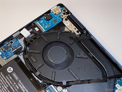 The Envy x360 14 lone fan operates discretely for the most part