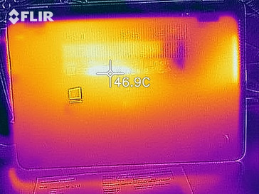 Heat development, bottom (load)