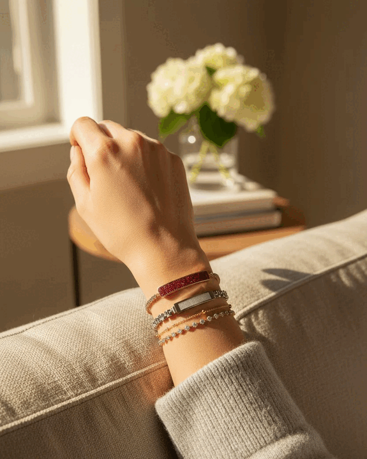 The Inllie Luna Light bracelet is just 5.6 mm thin