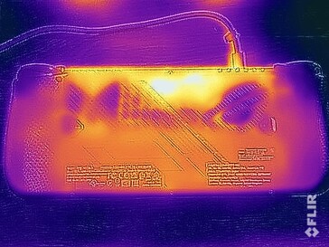 Surface temperatures stress test (rear)