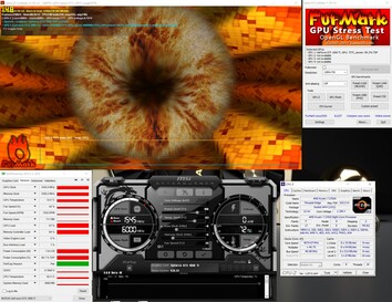 Stress test with Furmark (PT 100%)