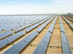 The desert has lots of space space for solar panels (Image source: Masdar.ae)