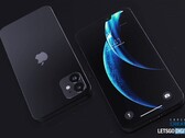 The new "iPhone 12 5.4" render. (Source: LetsGoDigital)