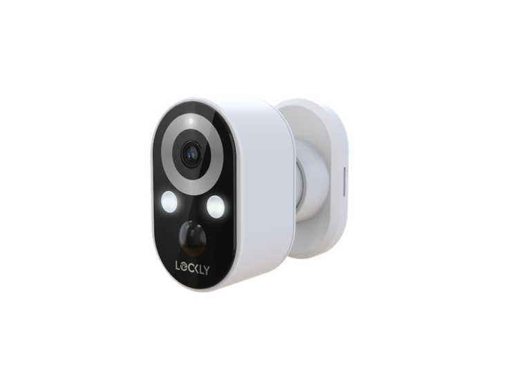 The Lockly Sightline is a 2K camera with spotlights for night vision (Image Source: Lockly)