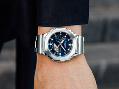 The alleged new Casio model will feature a similar design as the GM-2110D-2B (pictured), with a different dial color - most likely beige/brown. (Image source: Casio)