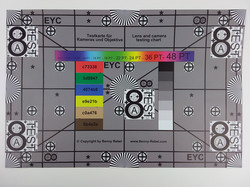 Photo of test chart