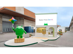 An image showing Google&#039;s Gemini kiosk at MWC 2025 in Barcelona (Image Source: Google)