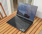 The glossy screen of the Lenovo Legion 5 15AGP11.