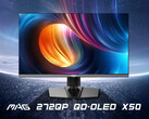The MAG 272QP X50 is MSI's second QD-OLED gaming monitor sporting a 500 Hz refresh rate. (Image source: MSI via ITHome)