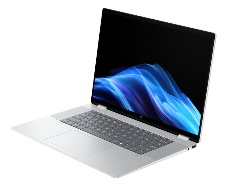 The HP OmniBook X Flip 16 AI convertible laptop weighs only 1.8 kg (4.15 lbs. Image source: HP