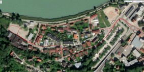 GPS test Lenovo Tab K11 Plus: turning point