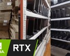 Hundreds of Hasee gaming laptops with Nvidia GeForce RTX 30 series GPUs have been used in mining farms. (Image source: Godfish BTCer/Nvidia - edited)