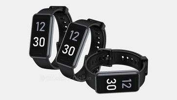 Realme Band 2 render. (Image source: @OnLeaks & Digit)