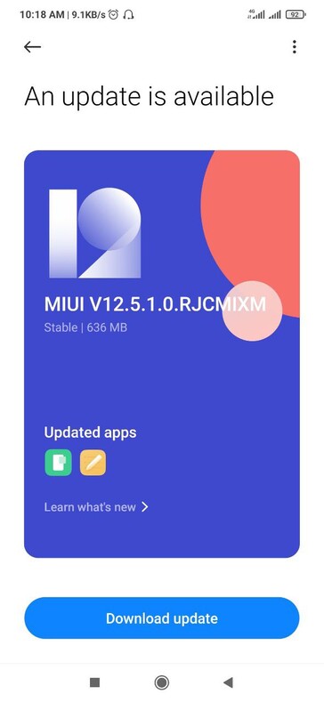 MIUI 12.5 for the Redmi 9.