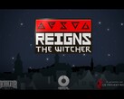 Reigns: The Witcher will be released on February 25. (Image source: DevolverDigital via YouTube)