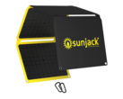 The SunJack 60 W solar panel has USB-C and USB-A ports for direct charging. (Image source: SunJack)