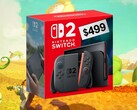Nintendo Switch 2 price tag showing $499