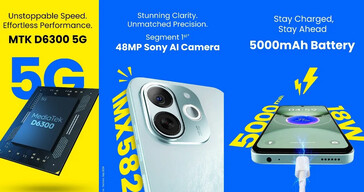 The Pop 9 5G purports to offer class-leading features for its price. (Source: Tecno via Amazon)