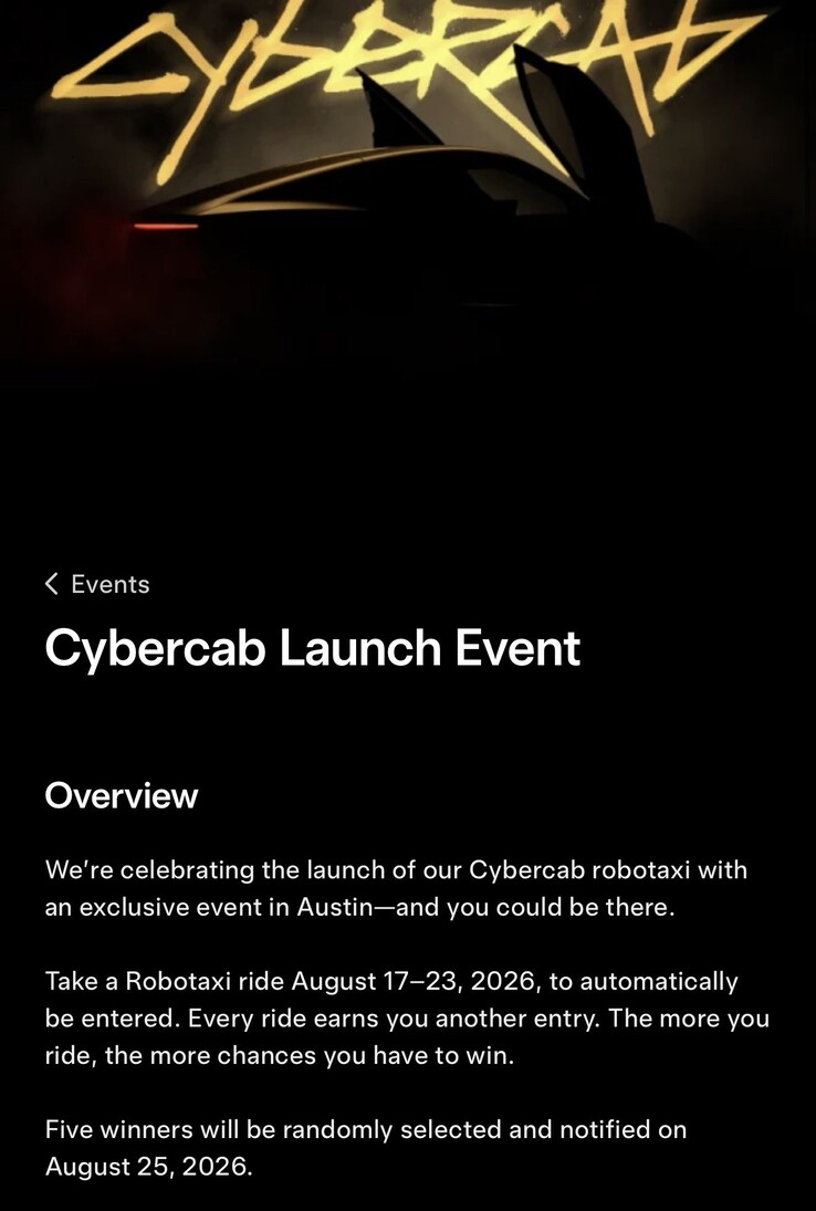 Cybercab launch event teaser