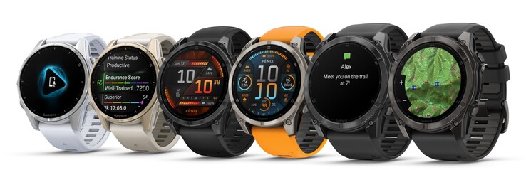 Variants of the Garmin Fenix 8 (Image source: Garmin)
