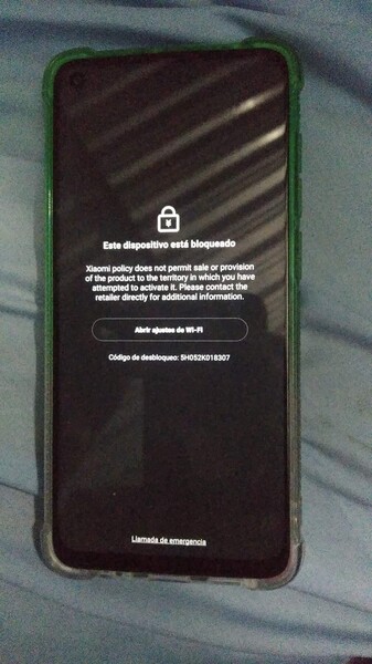 Xiaomi phone locked in Cuba. (Image source: Reddit - u/yn4v4s)