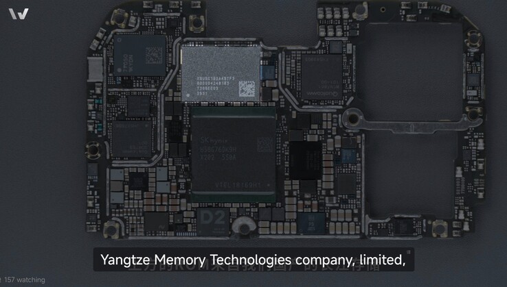 The YMTC UFS 4.1 inside the K100 Pro