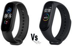 Xiaomi Mi Band 5 vs Mi Band 4 comparison. (Image source: Xiaomi - edited)