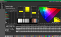 ColorChecker before calibration (P3)