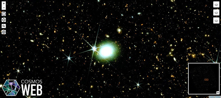 An example of what you can see on this map. (Image source: COSMOS-Web)