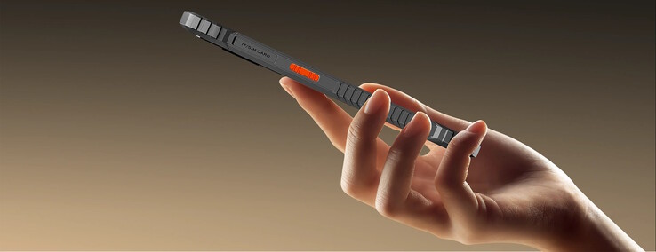 The smartphone looks comparatively sleek for a rugged device (Image source: Blackview)
