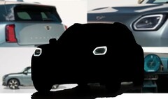 Alleged images of the new Mini Countryman EV have leaked online once again, revealing some of the new vehicle&#039;s approach to design. (Image source: cochespias1 on Instagram / Mini - edited)
