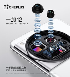 The OnePlus 12 is said to combine the OnePlus Open&#039;s camera system with an even brighter display. (Image source: OnePlus)