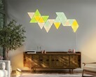 Philips Hue Wall Light Module will connect to compatible Nanoleaf panels as shown.