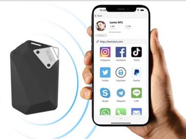 The Runk 2.0 doubles as an NFC business card (Image source: Runker)