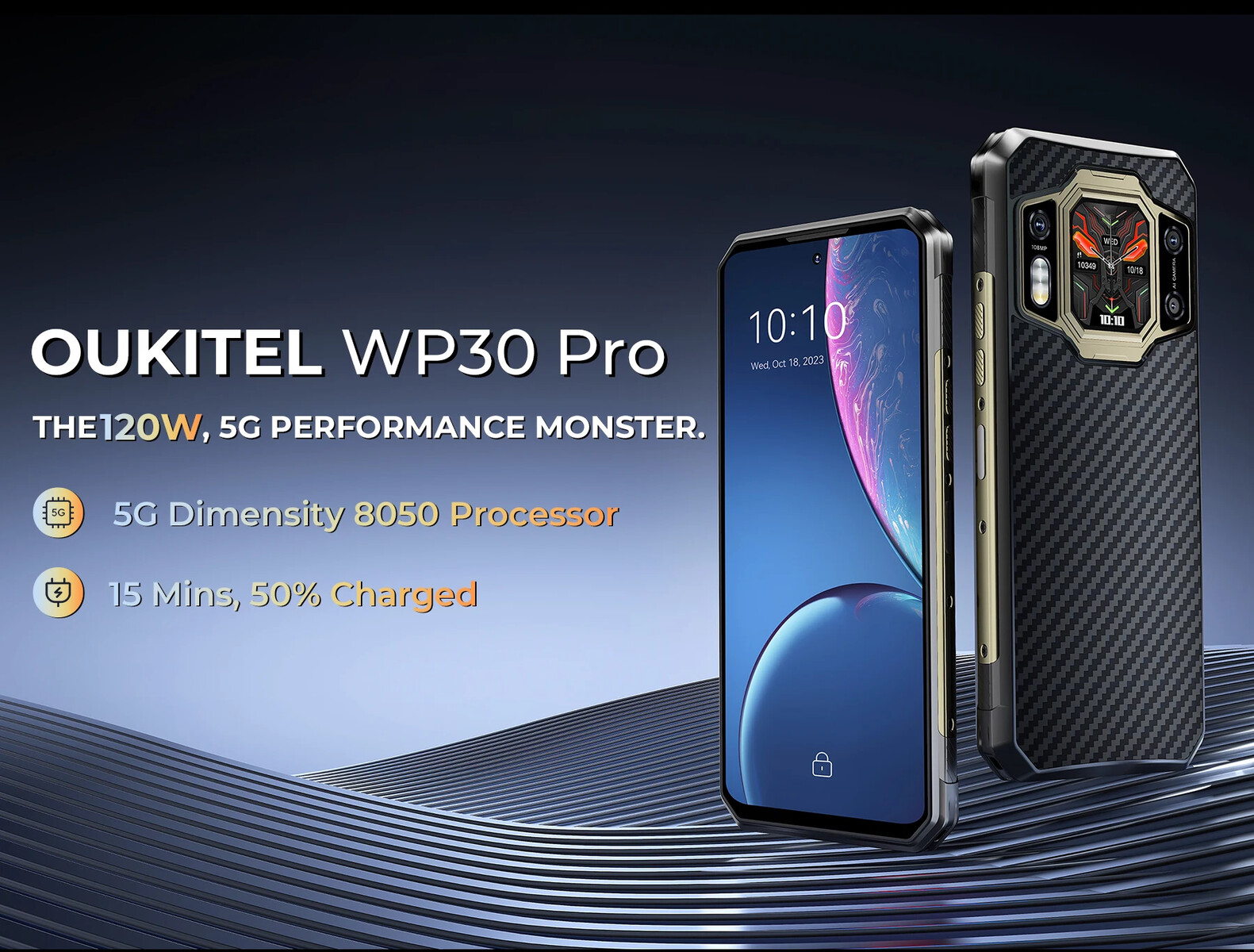 Oukitel WP30 Pro Unveiled: Dual Display, 11,000mAh Battery, and 120W  Charging » YugaTech