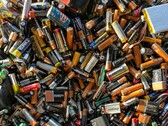 A heap of used batteries
