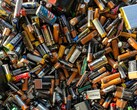 A heap of used batteries