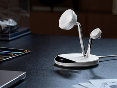 Anker’s Prime Wireless Charging Station (pictured) is now available in a new white colorway. (Image source: Anker)