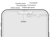 A sketch of the new True Depth Camera system powering Face ID. (Source: @JonProsser)