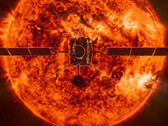 The Solar Orbiter spacecraft approaching the Sun. Pictured: conceptual representation of the Solar Orbiter probe (Image source: ESA)