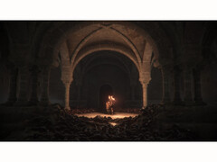 A screenshot from the game A Plague Tale: Innocence that shows off the gameplay mechanics and graphics. (Image Source: Steam)
