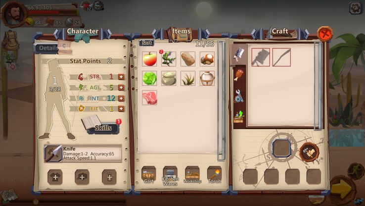 An image showing the inventory in Home Behind. (Image source: Steam)